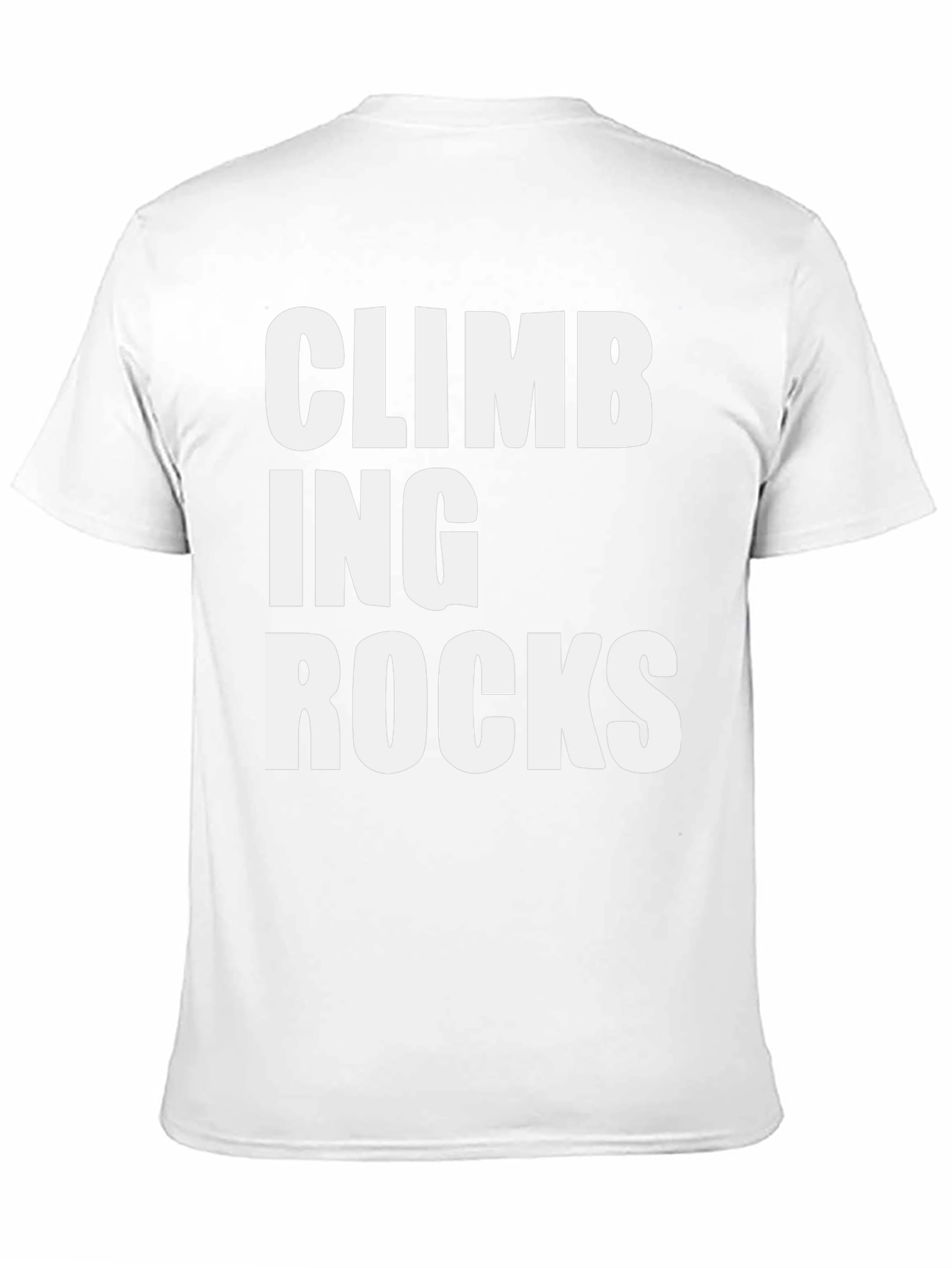 Climbing Rocks Graphic Tee - Black Cotton T-Shirt