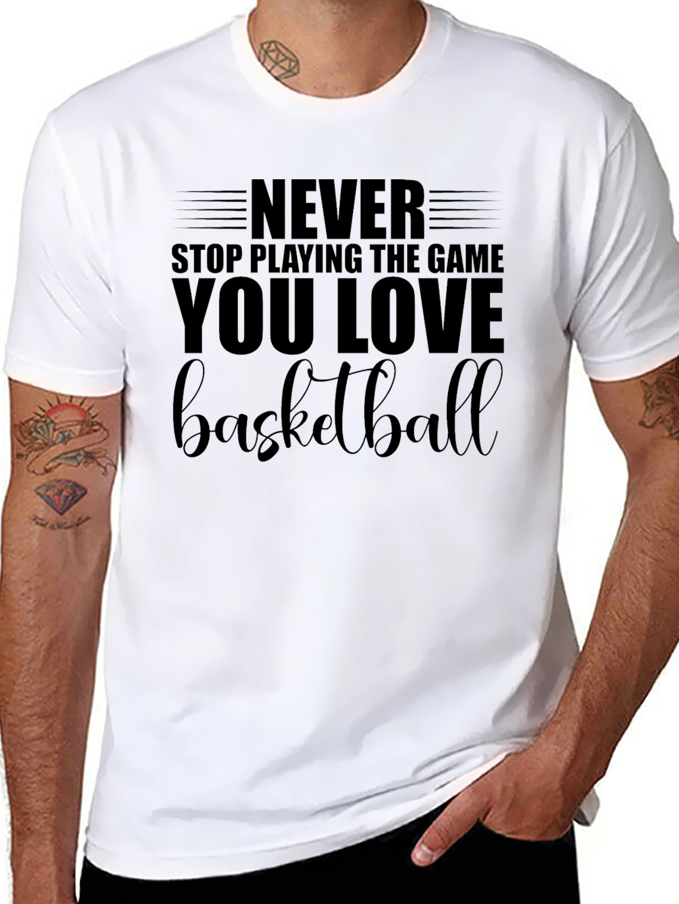 Basketball Lover Black T-Shirt