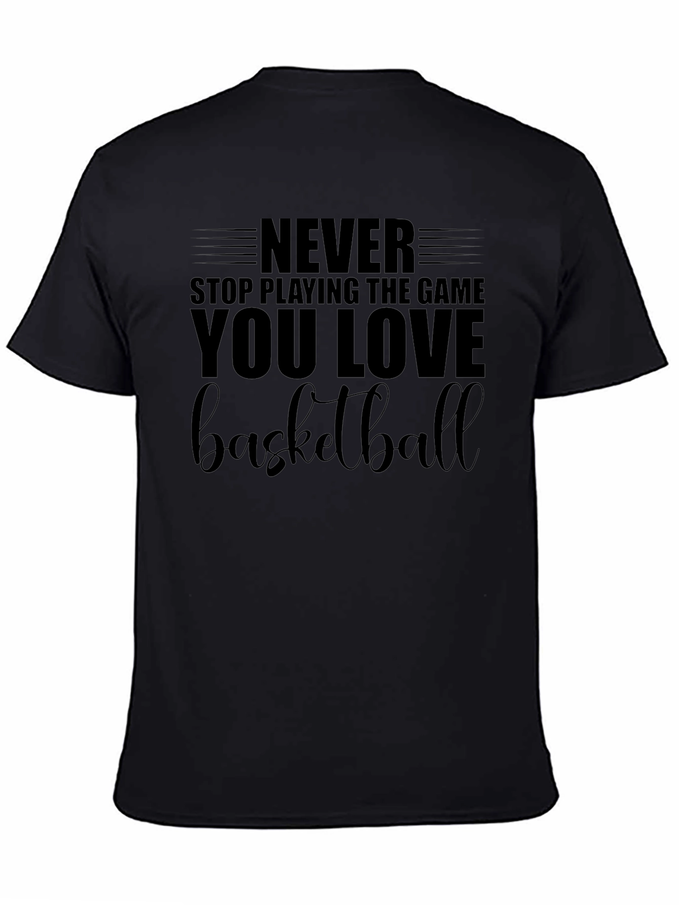 Basketball Lover Black T-Shirt