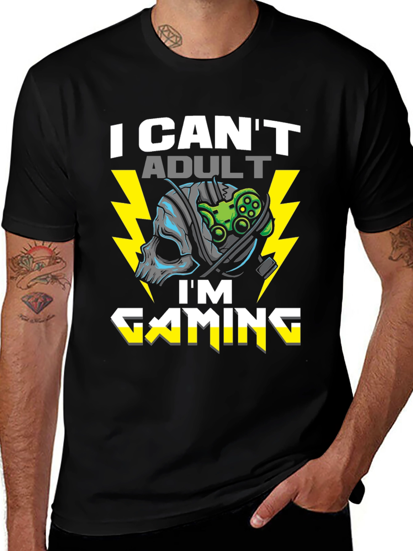 I Cant Adult Im Gaming T-Shirt