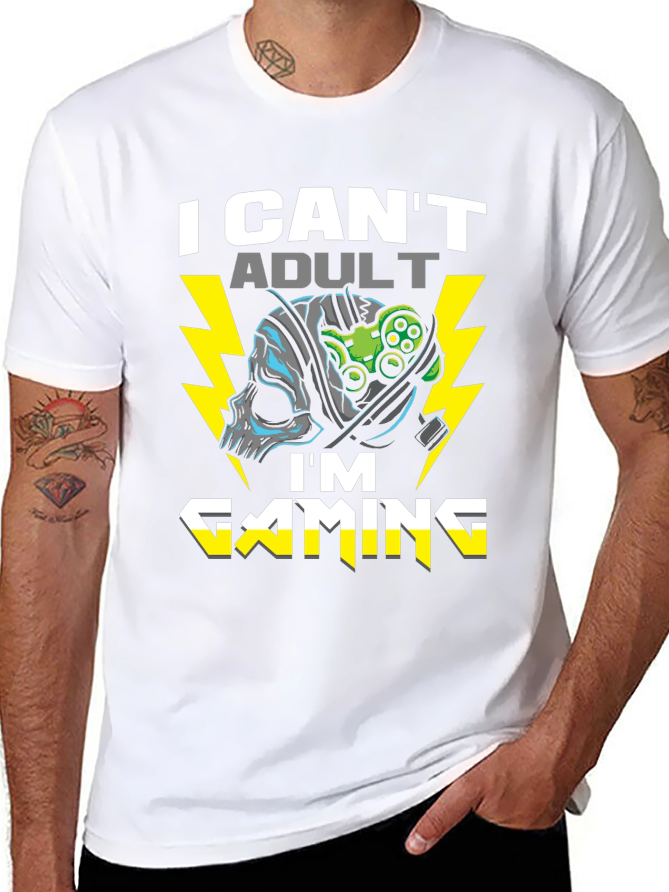 I Cant Adult Im Gaming T-Shirt