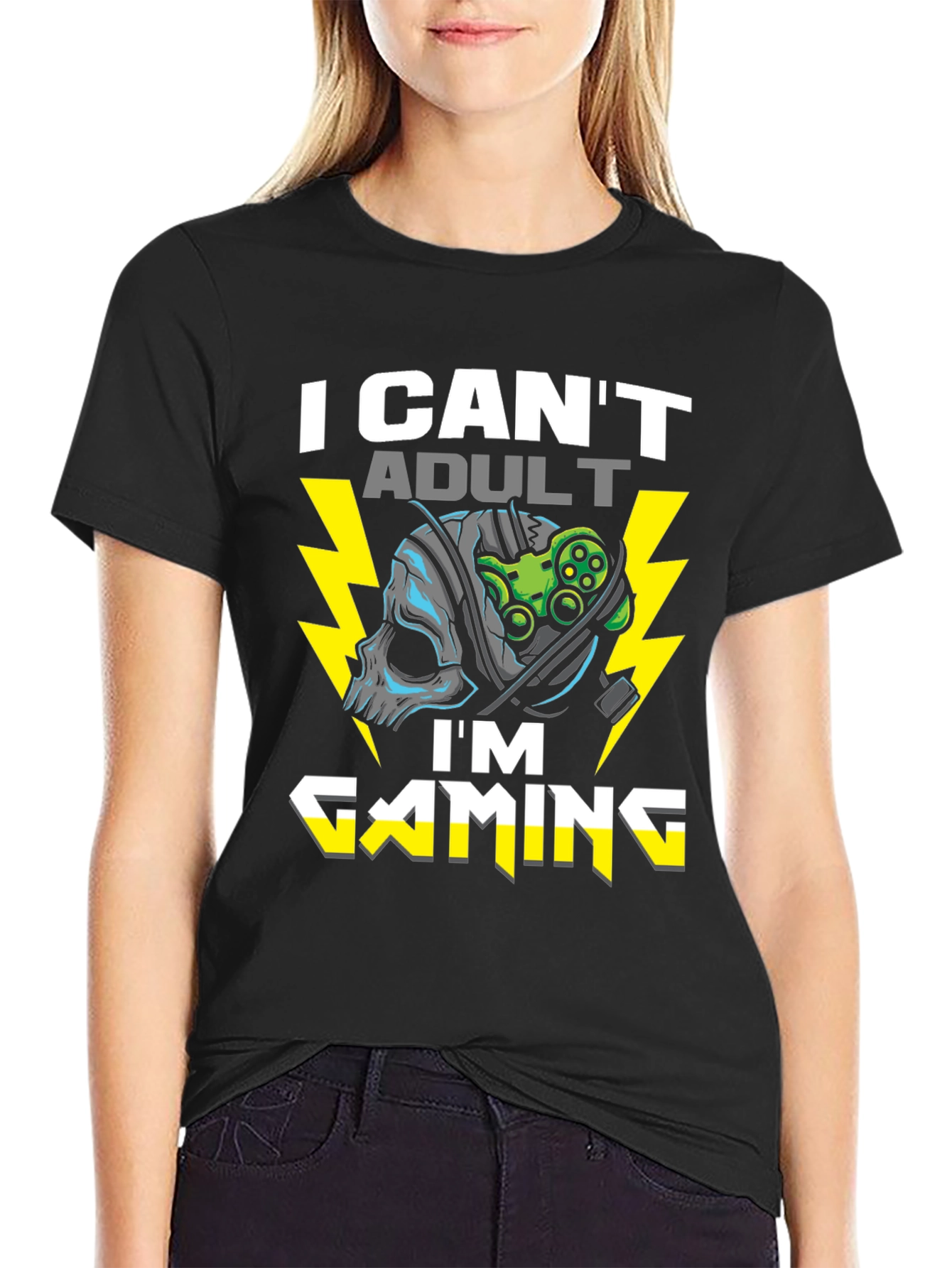 I Cant Adult Im Gaming T-Shirt