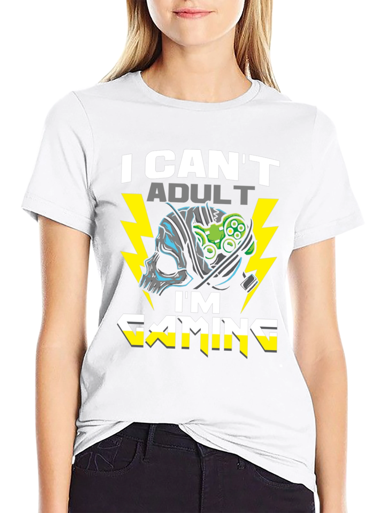 I Cant Adult Im Gaming T-Shirt