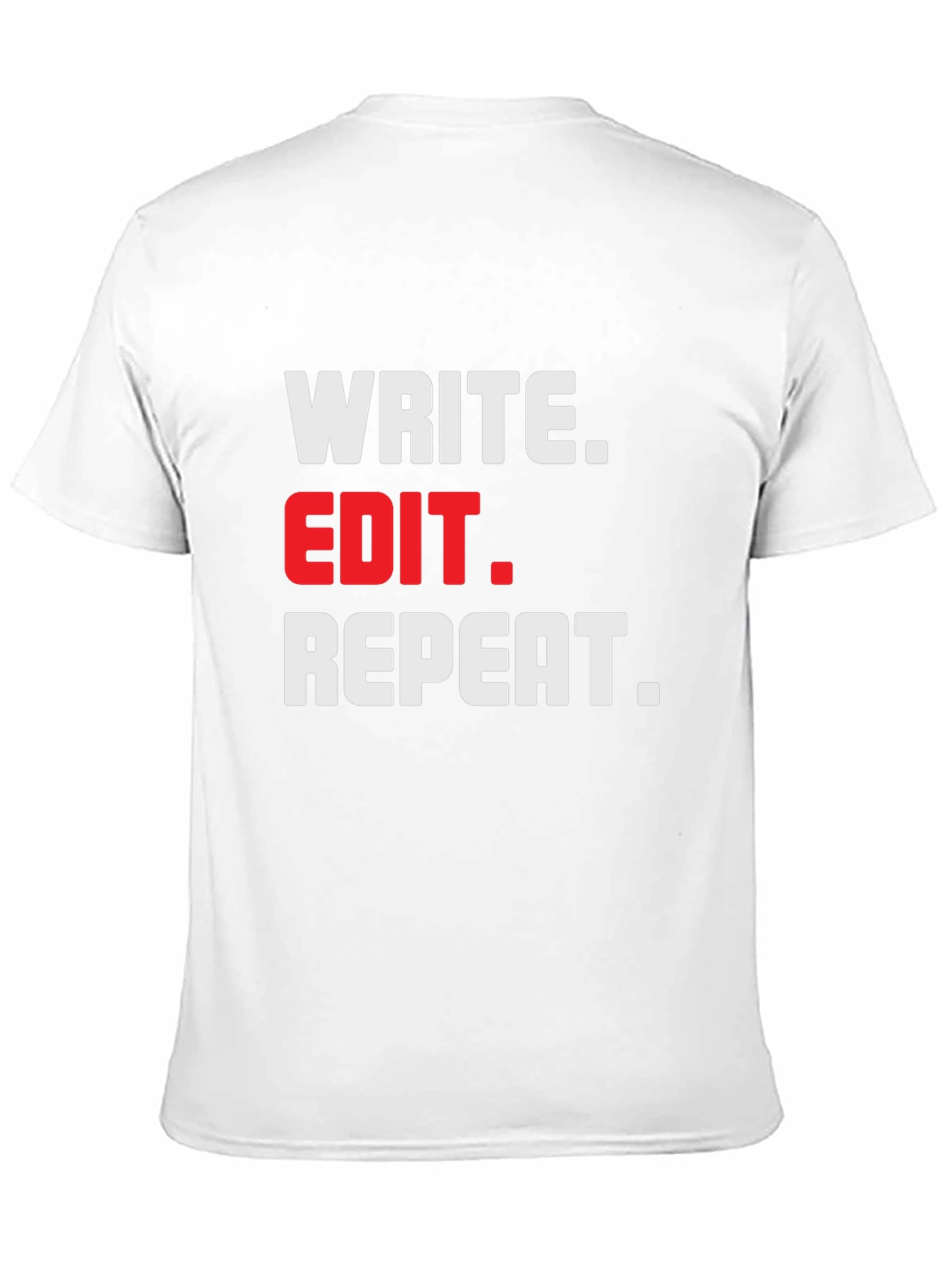 Write Edit Repeat Black T-Shirt