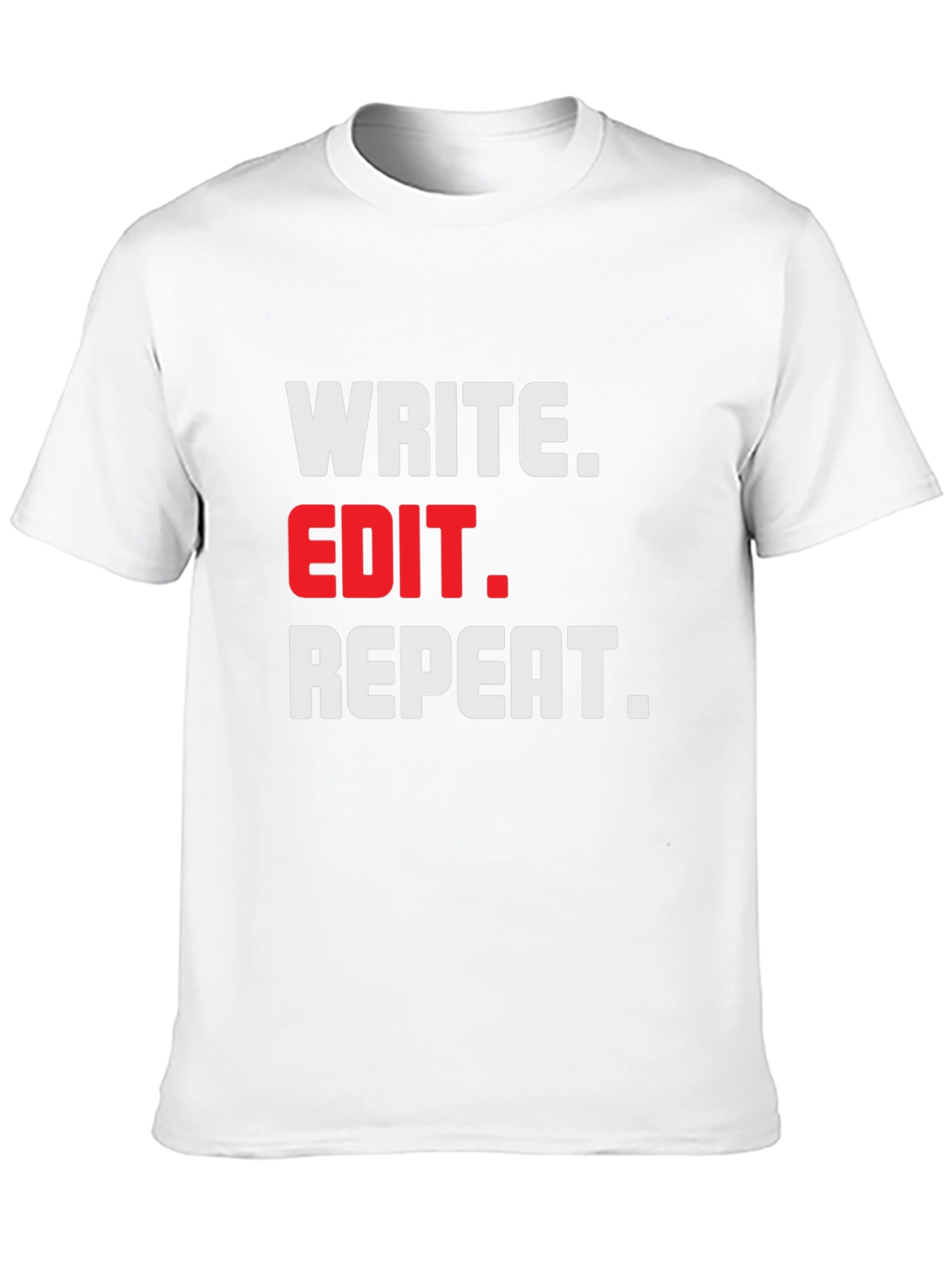 Write Edit Repeat Black T-Shirt