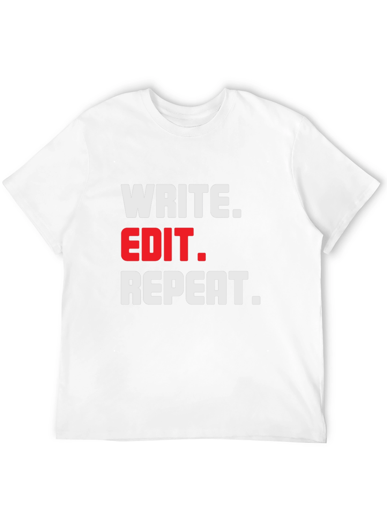 Write Edit Repeat Black T-Shirt