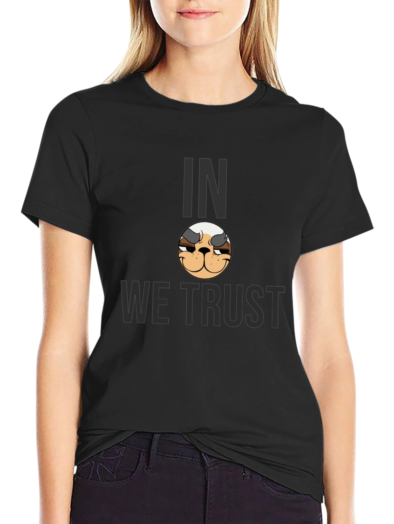 In Doge We Trust Graphic Tee - Black