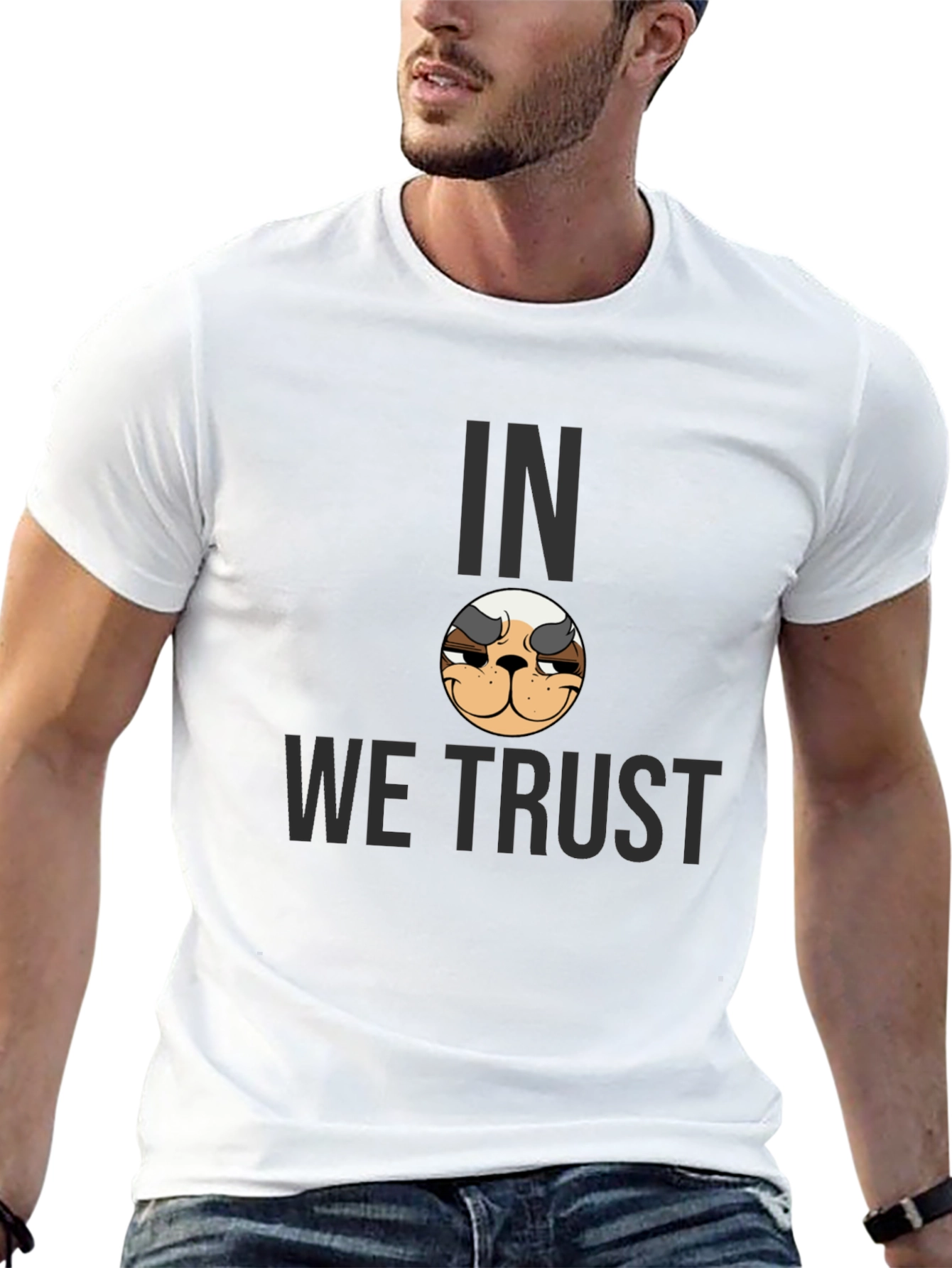 In Doge We Trust Graphic Tee - Black