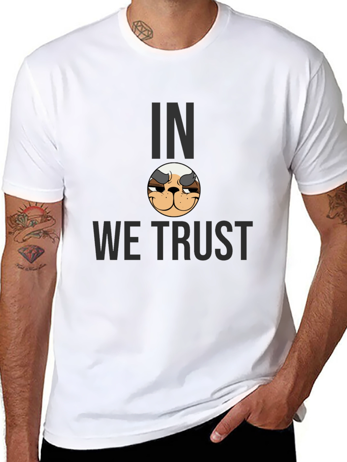 In Doge We Trust Graphic Tee - Black