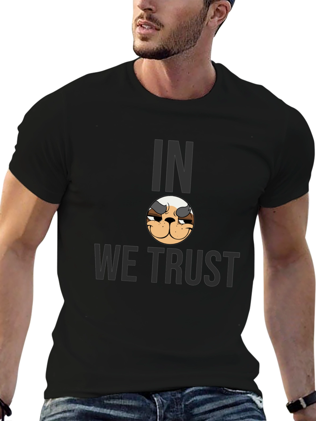 In Doge We Trust Graphic Tee - Black
