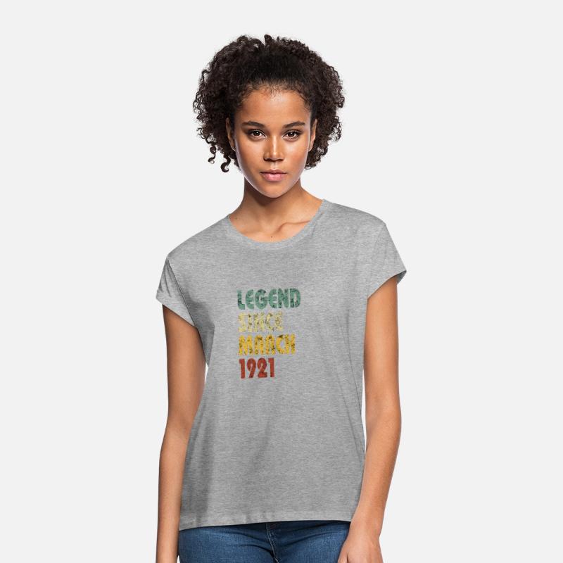 Legend Since March 1921 Retro Funny Quote Slogan