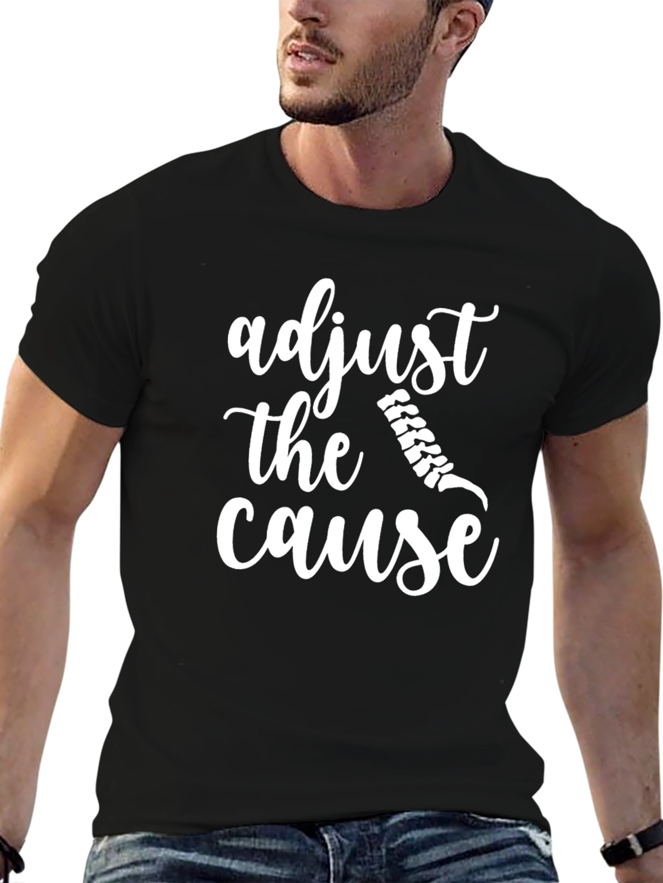 Adjust the Cause Black T-Shirt
