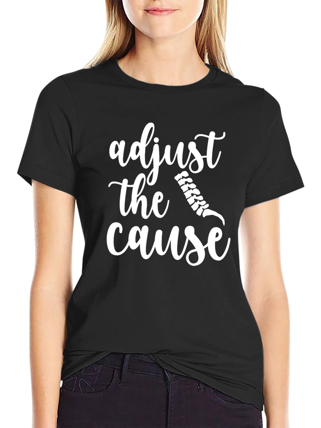 Adjust the Cause Black T-Shirt