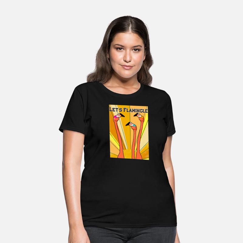 Let's Flamingle Funny Flamingo Pun Shirt