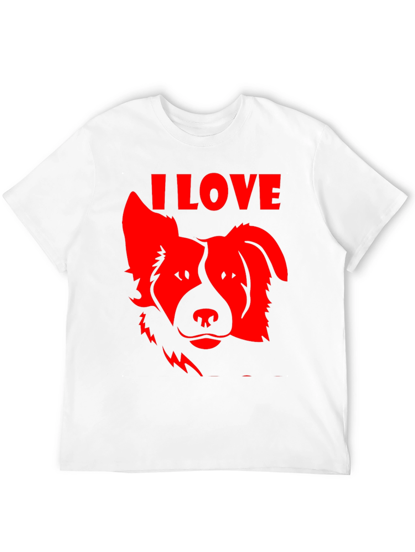 I Love Dogs Graphic Tee - Black