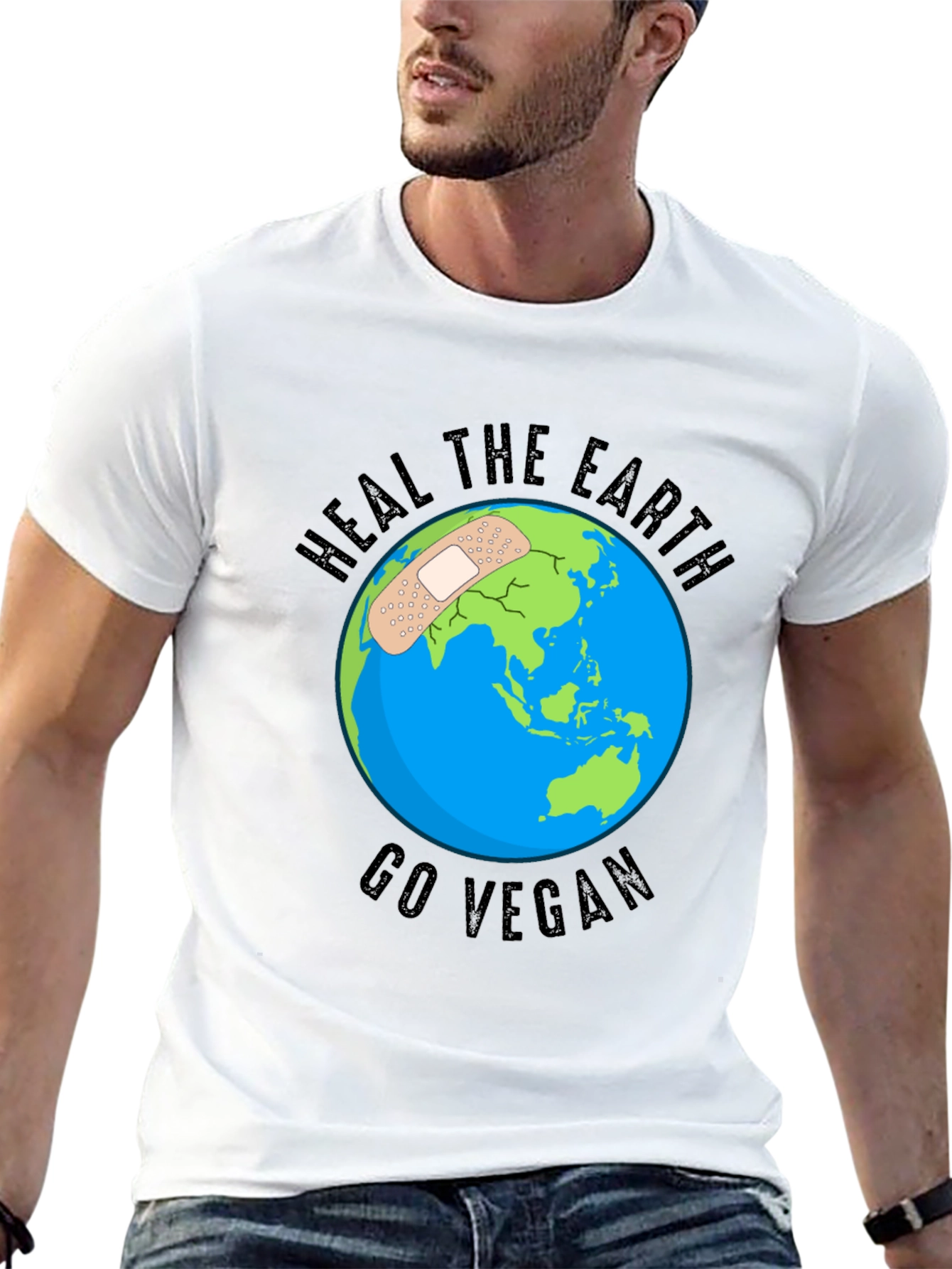 Heal the Earth Go Vegan T-Shirt