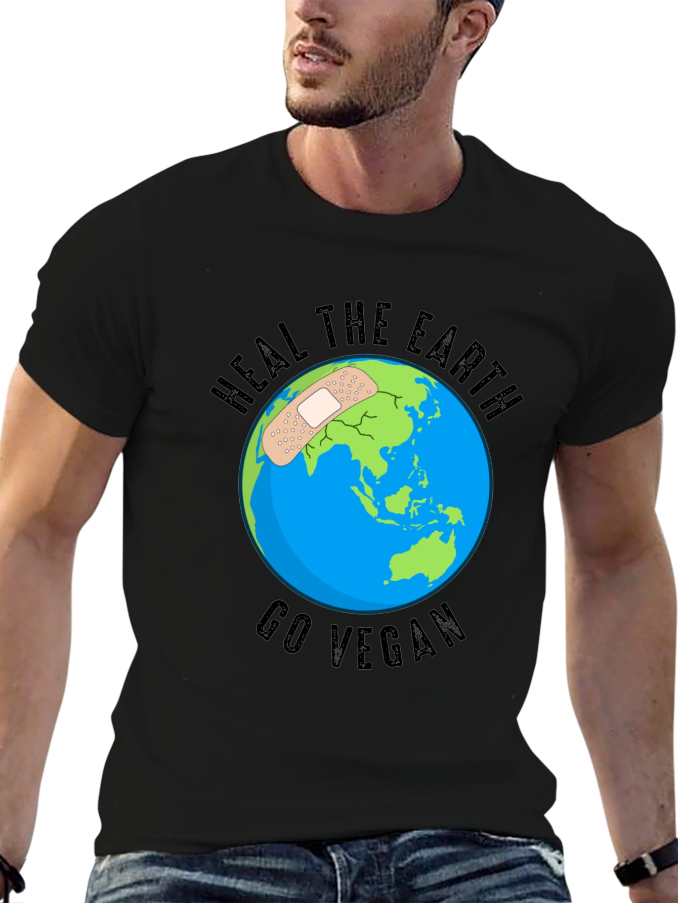 Heal the Earth Go Vegan T-Shirt