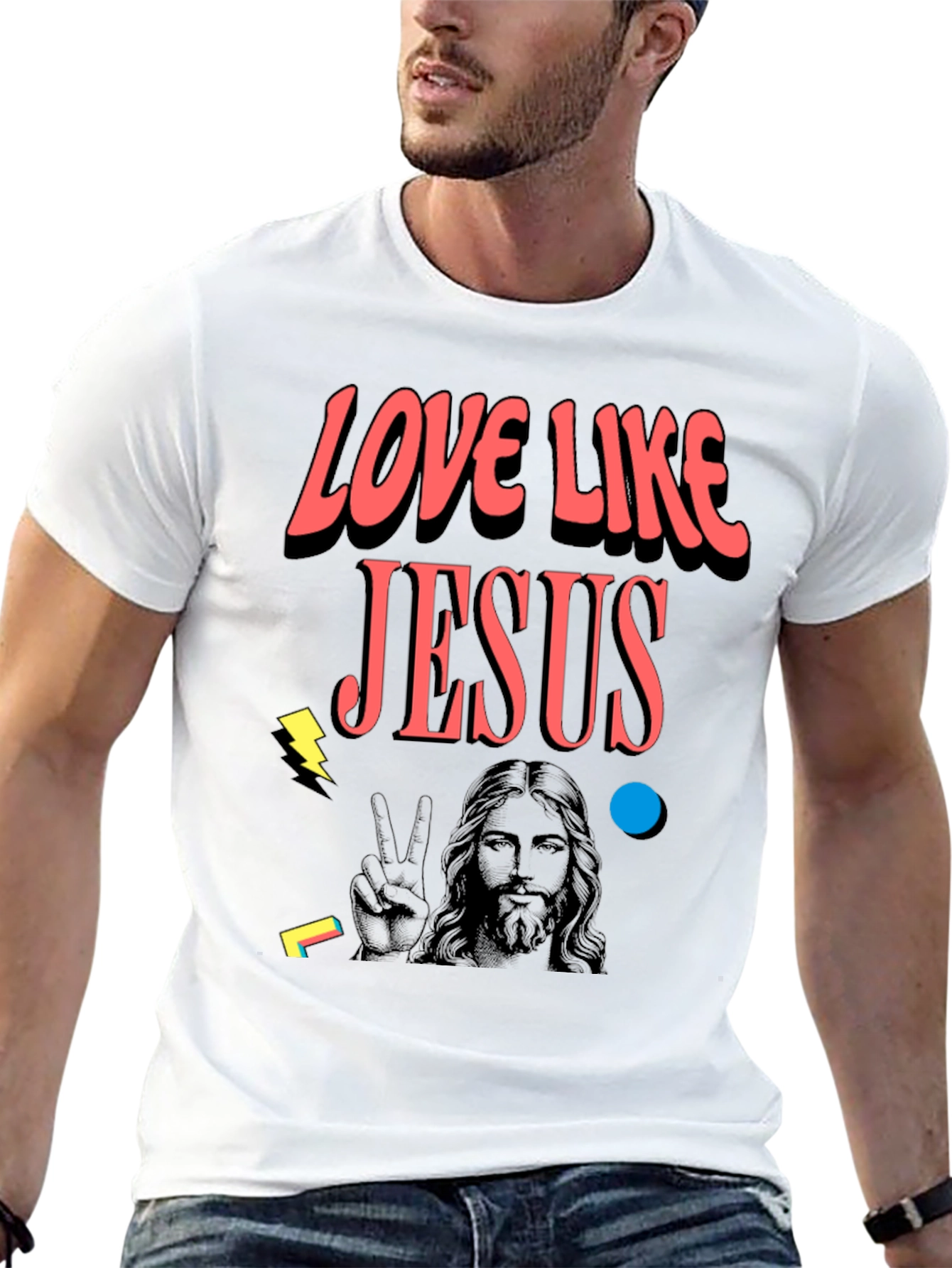 Love Like Jesus Graphic Tee - Black
