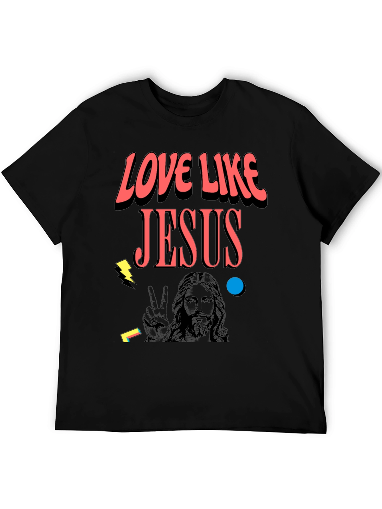 Love Like Jesus Graphic Tee - Black