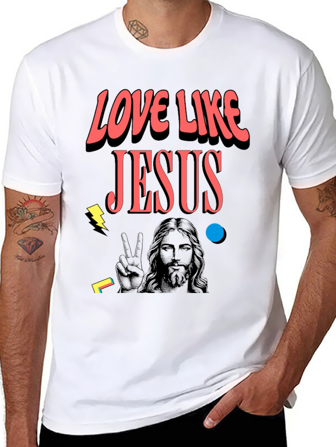 Love Like Jesus Graphic Tee - Black
