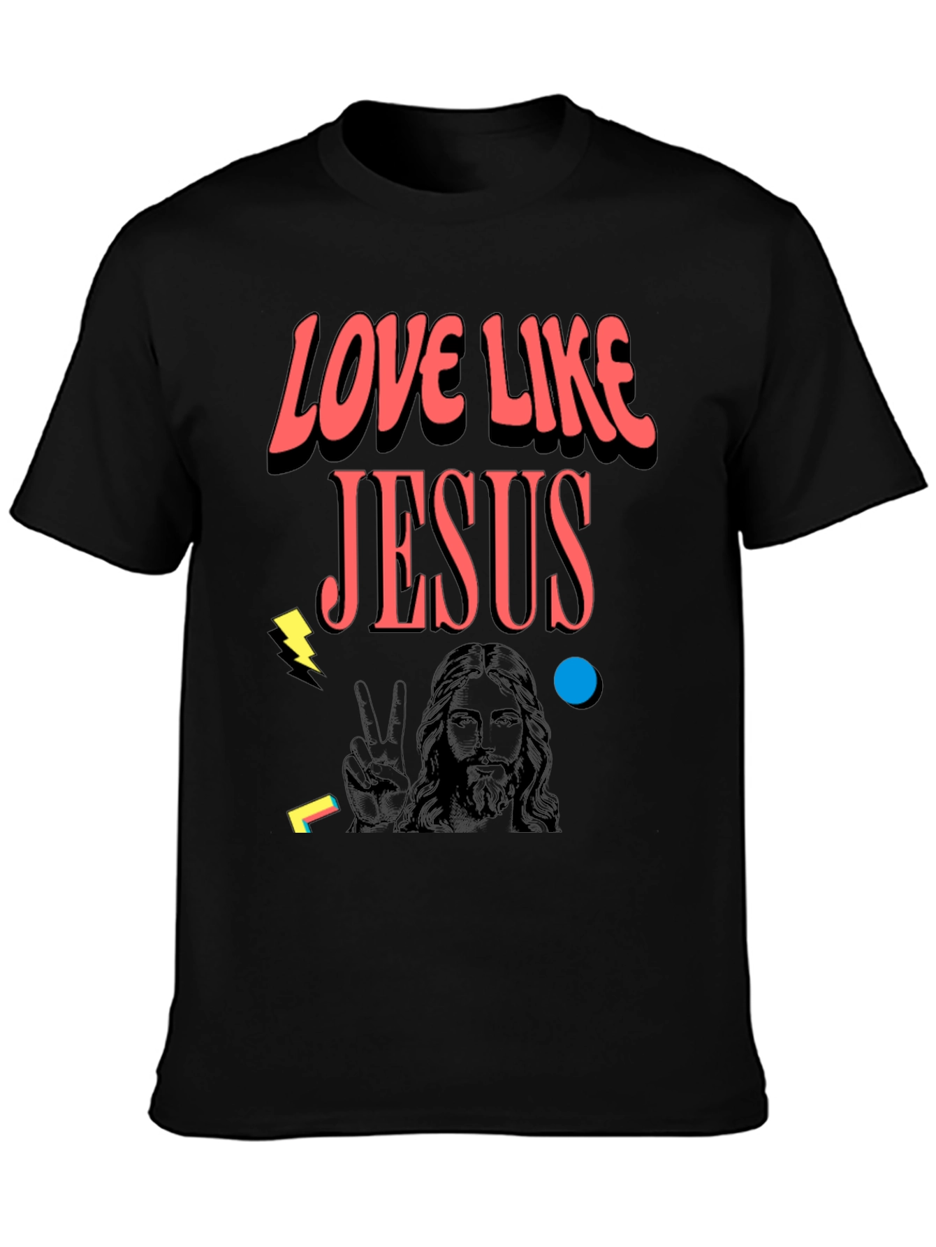 Love Like Jesus Graphic Tee - Black