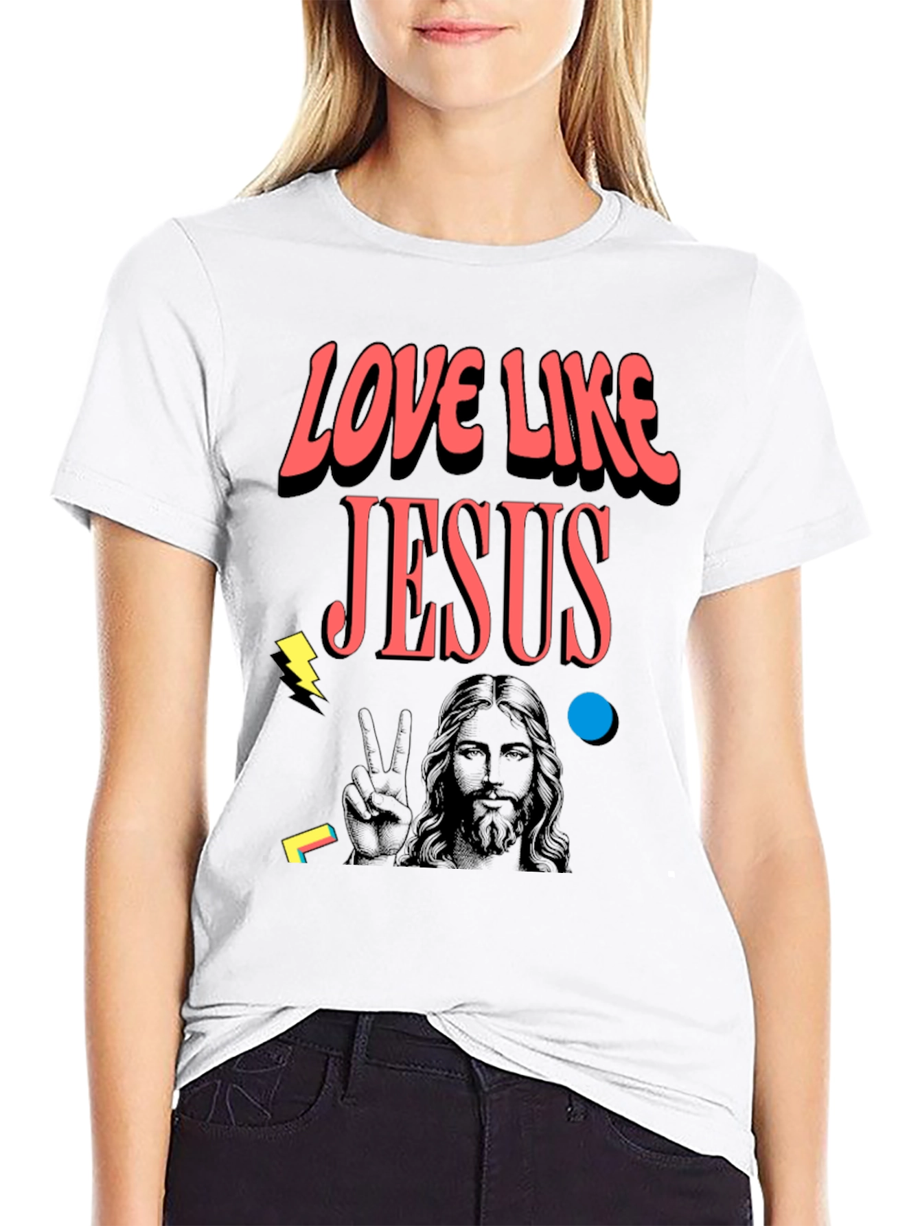 Love Like Jesus Graphic Tee - Black