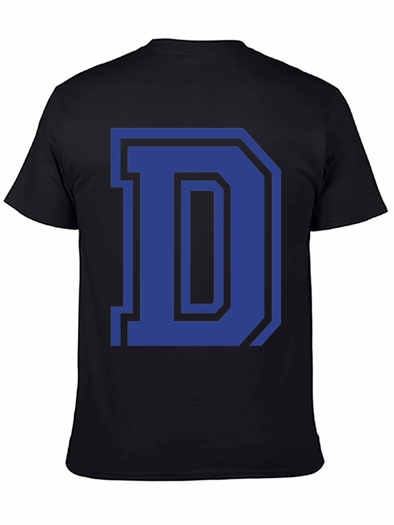 Letter D Graphic Tee - Classic Style
