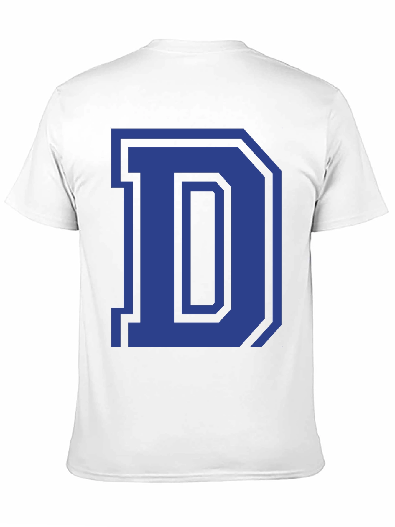 Letter D Graphic Tee - Classic Style