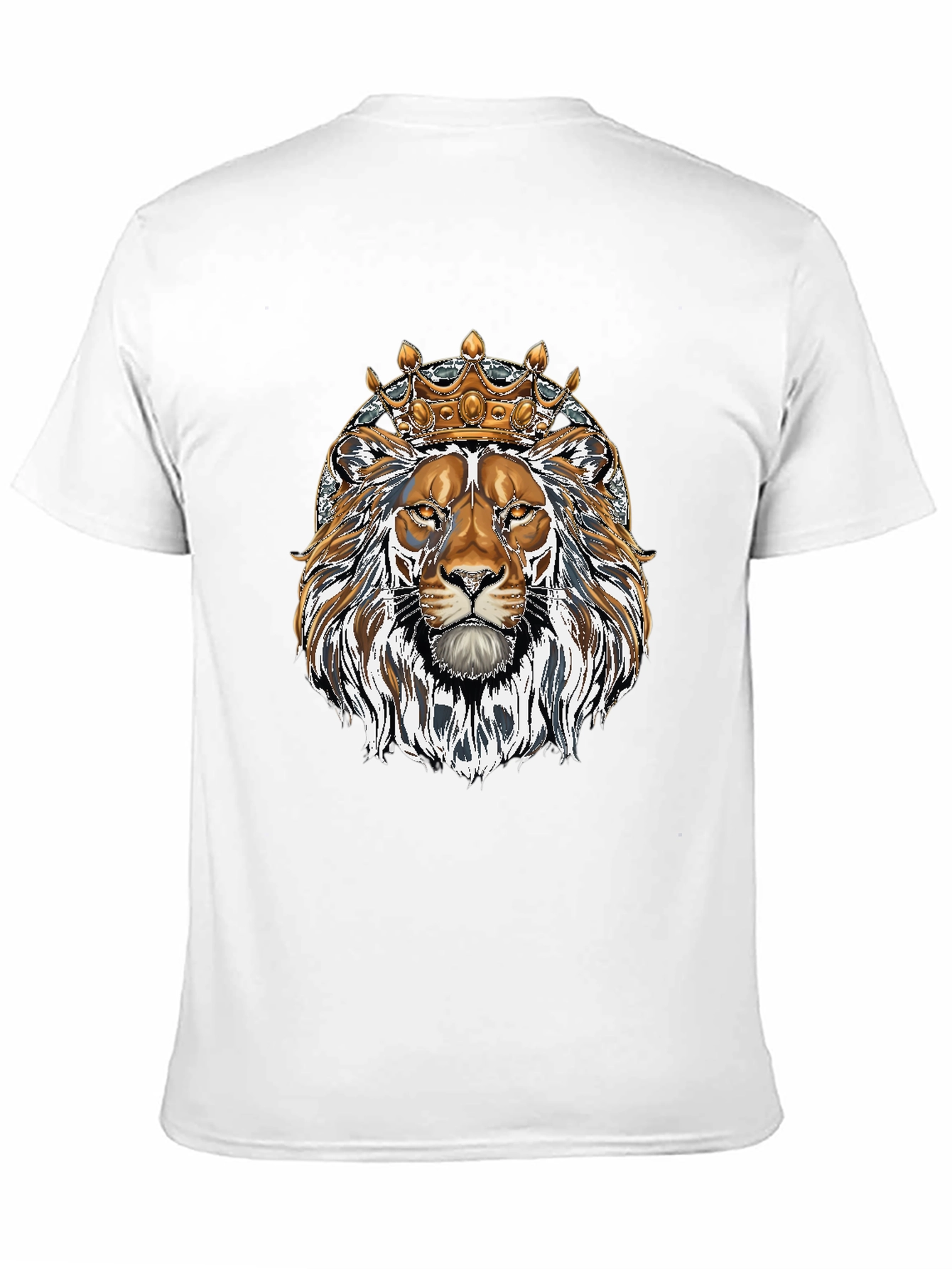 King Lion Graphic Tee - Black Cotton Blend
