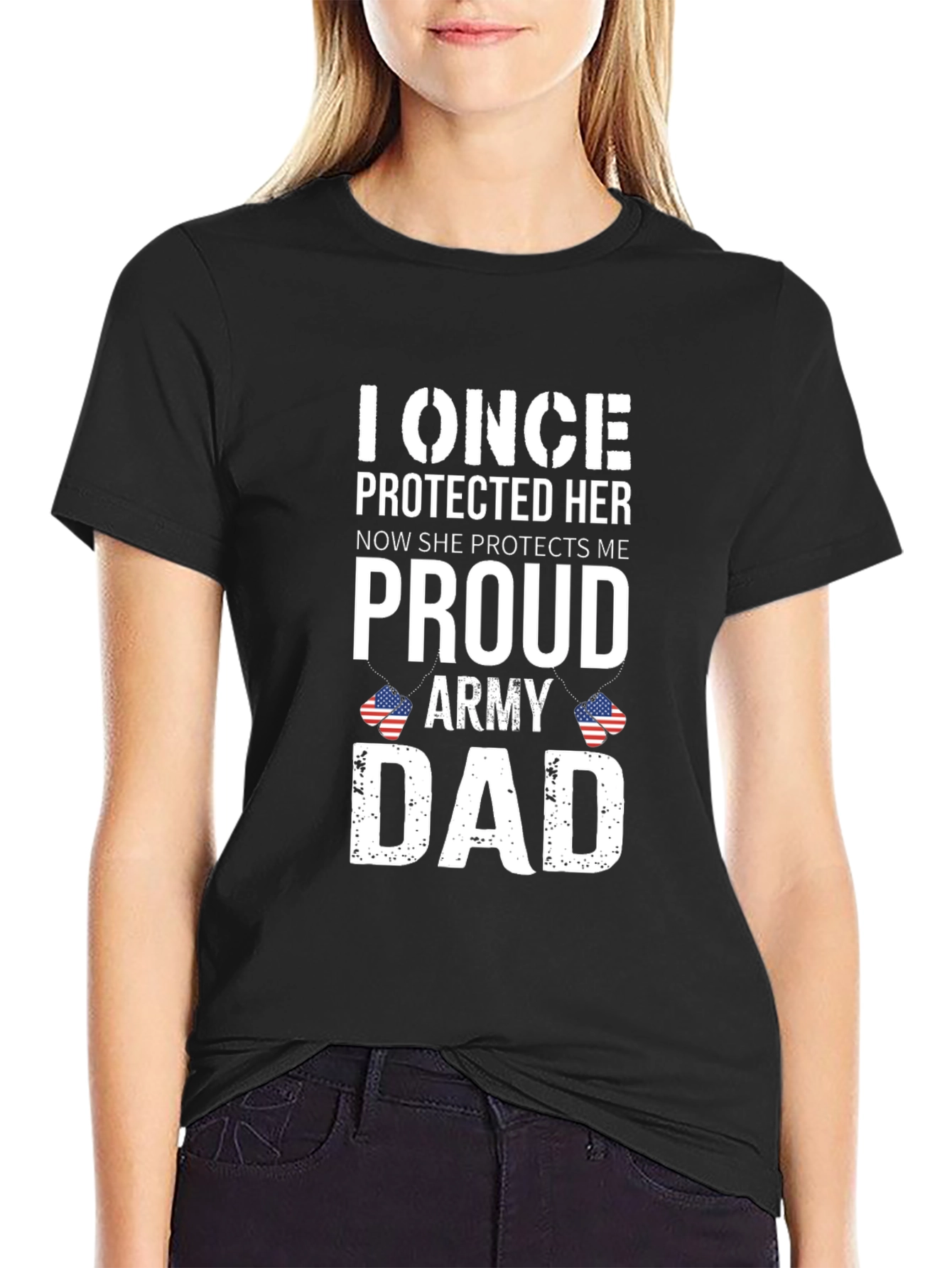 Proud Army Dad Graphic T-Shirt