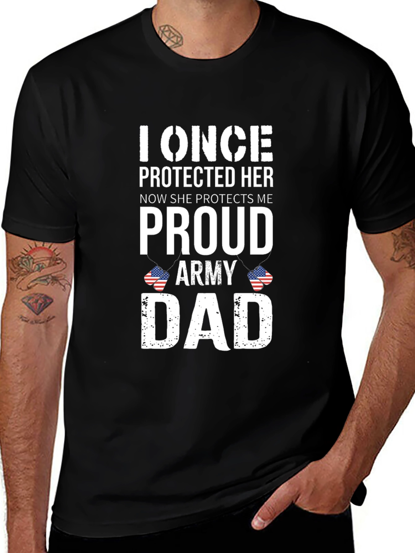 Proud Army Dad Graphic T-Shirt