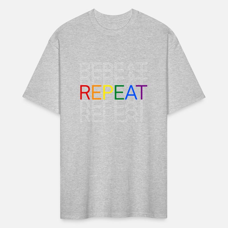 LGBT pride rainbow heart repeat