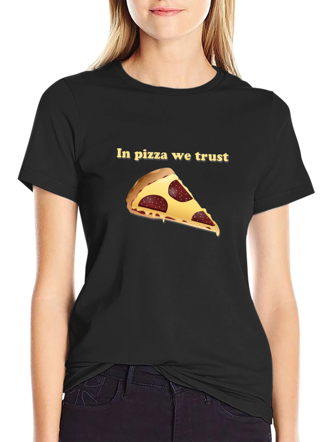 Pizza Trust Black Graphic Tee