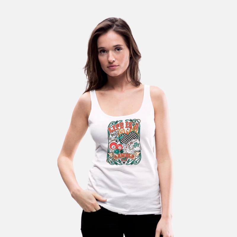 Life Is A Gamble Retro Poker Player