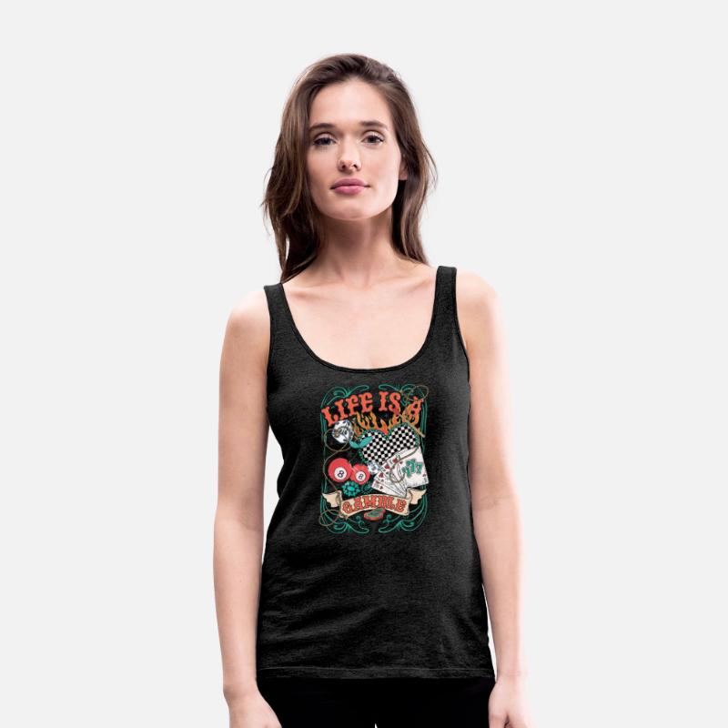 Life Is A Gamble Retro Poker Player