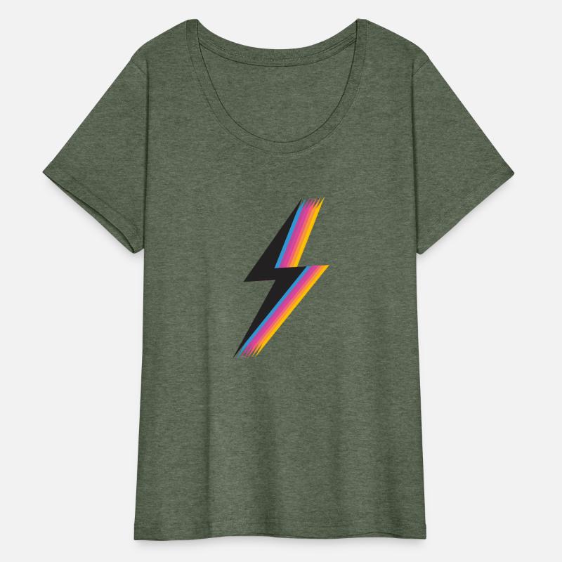 Lightning Bolt With Colorful