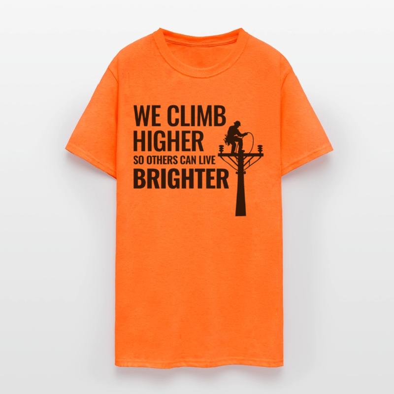 Lineman Climb Higher Bright Future Power Grid