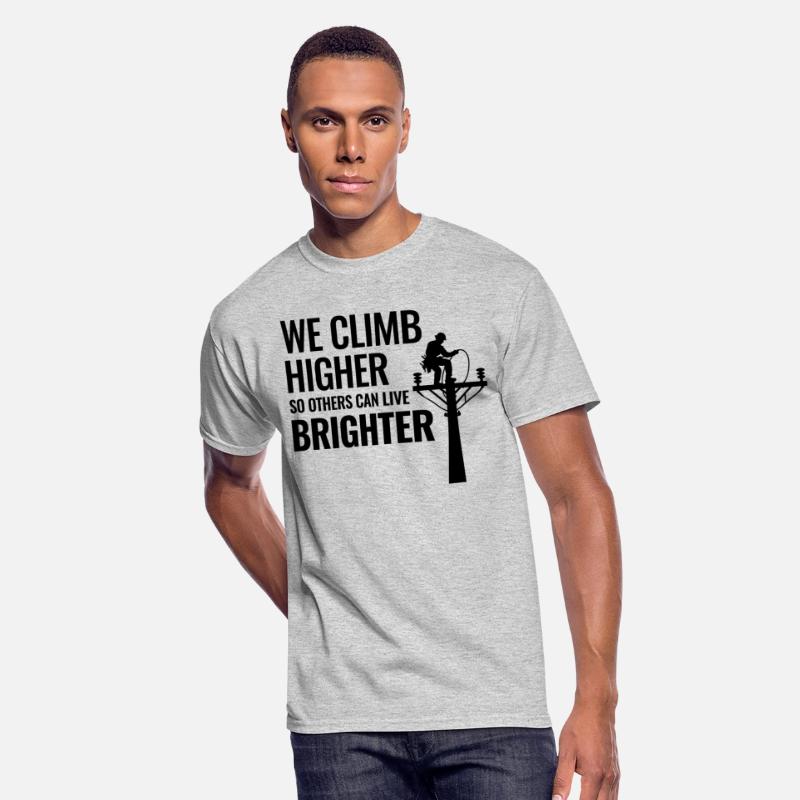 Lineman Climb Higher Bright Future Power Grid