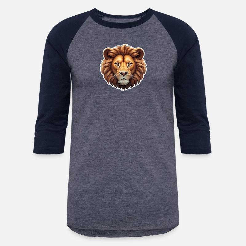 Lion Head Cartoon Design - Cute and Majestic Motif