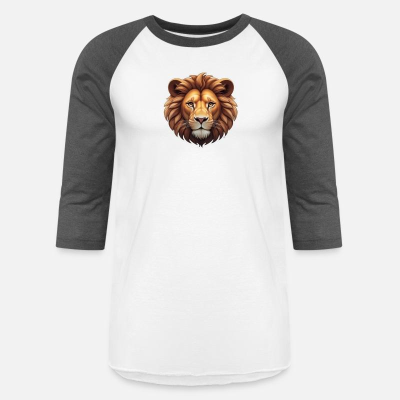 Lion Head Cartoon Design - Cute and Majestic Motif