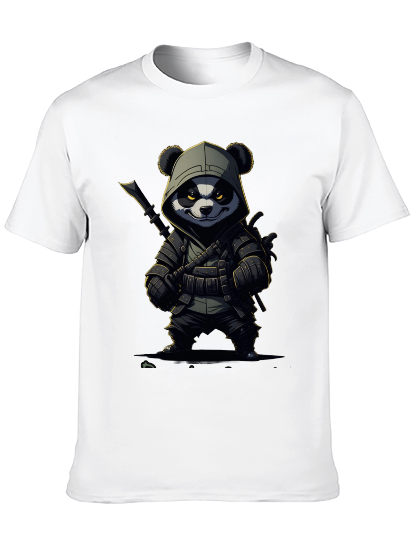 Panda Warrior T-Shirt - Black Cotton Tee
