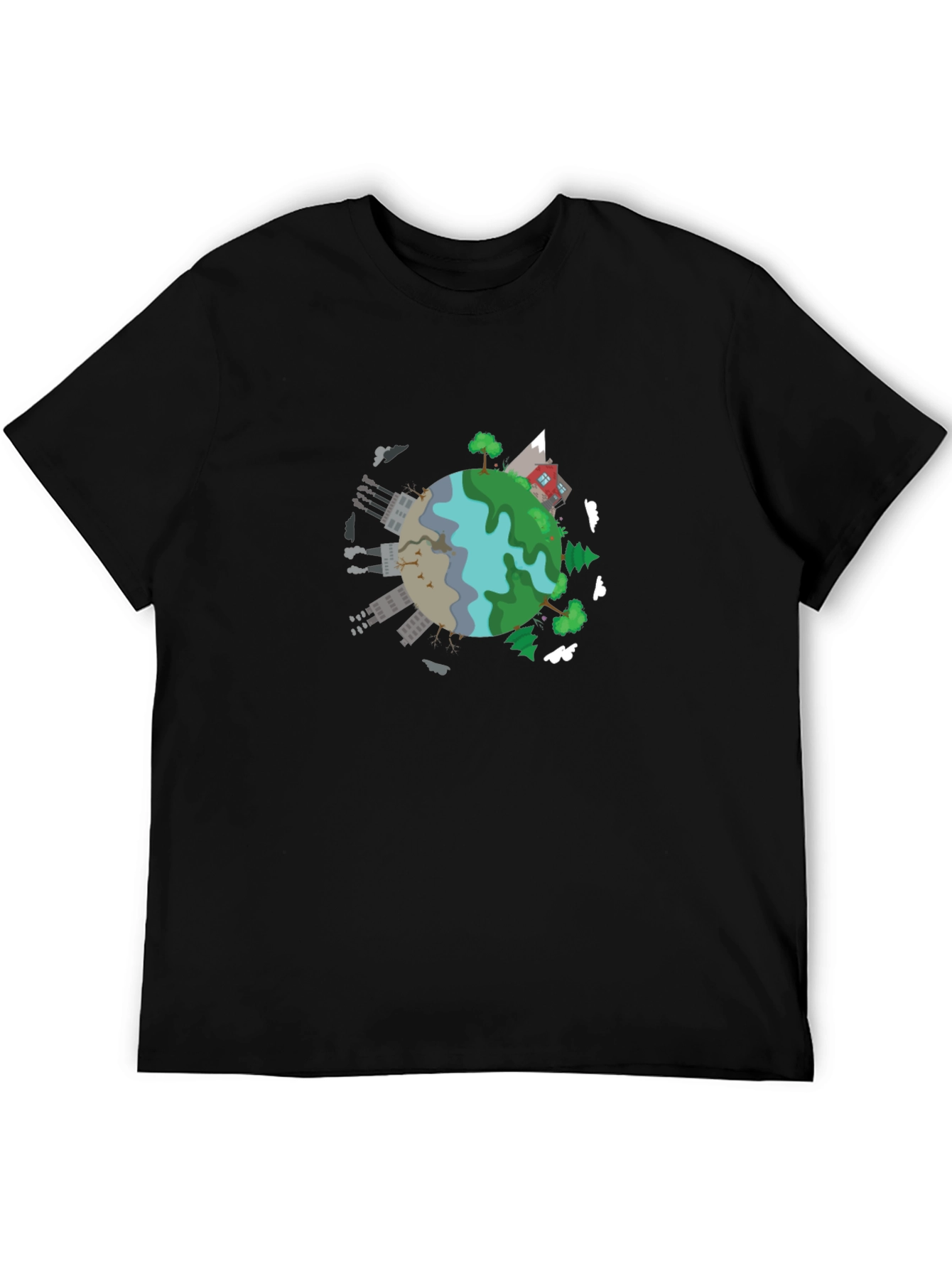 Earth Cartoon Graphic T-Shirt