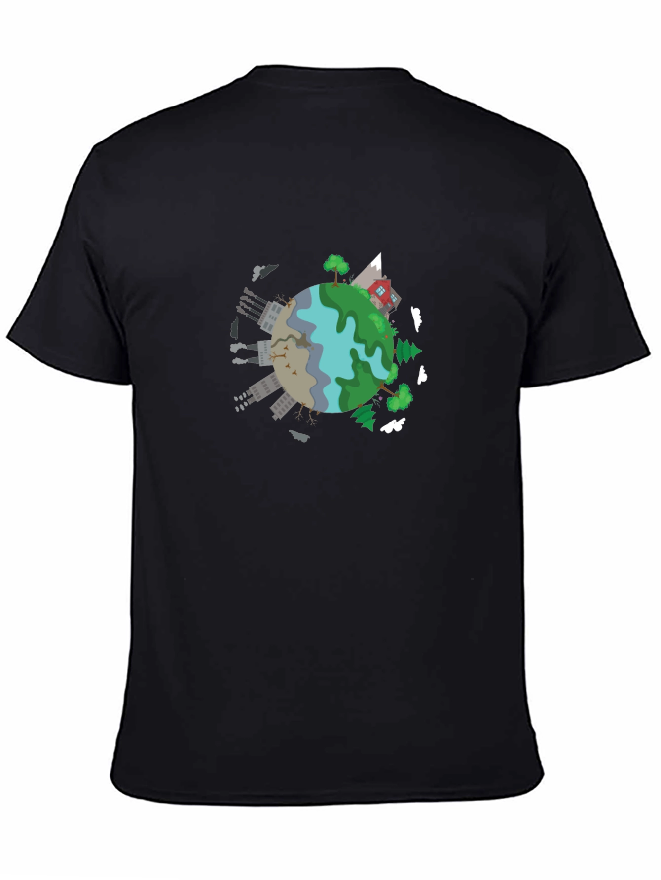 Earth Cartoon Graphic T-Shirt