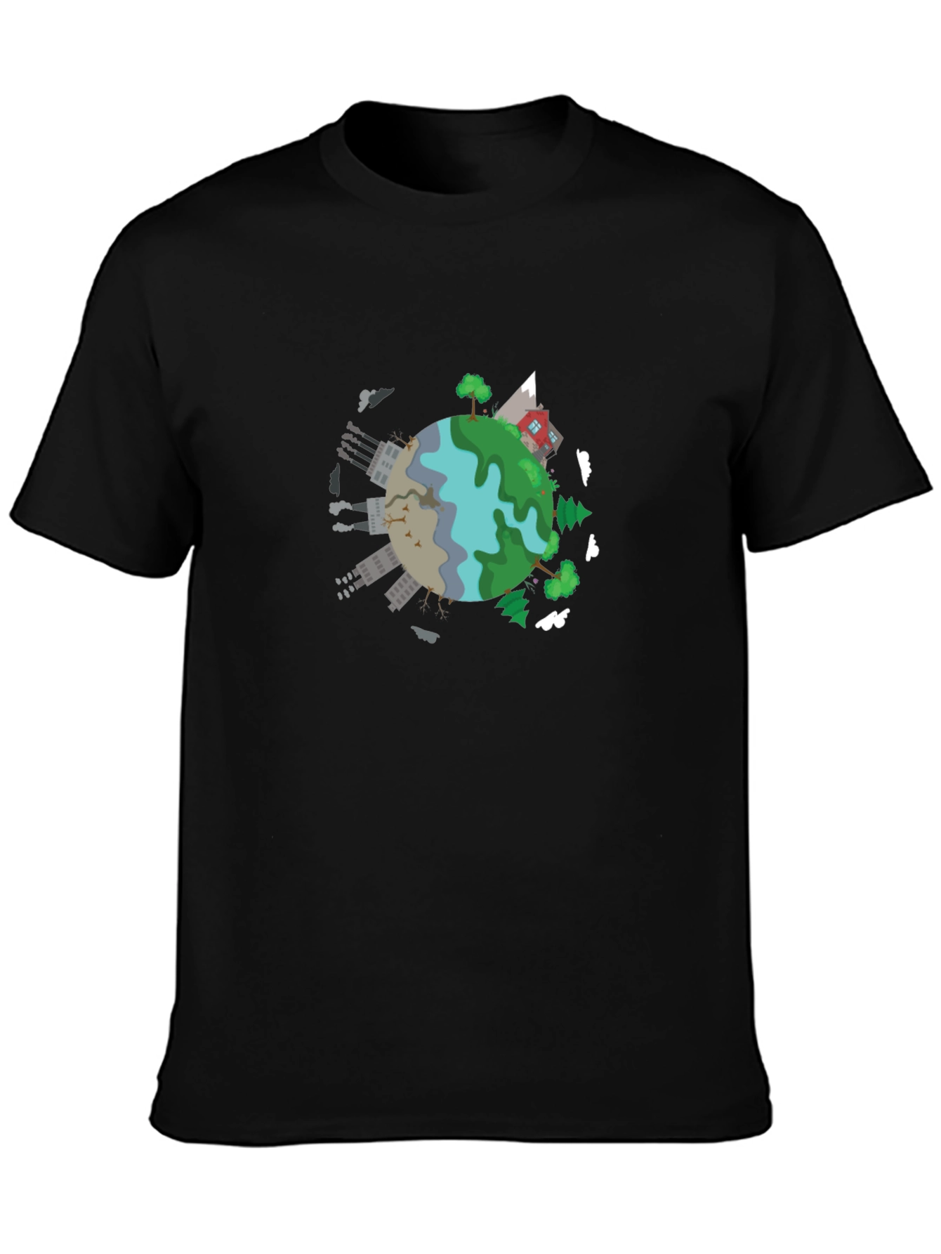 Earth Cartoon Graphic T-Shirt