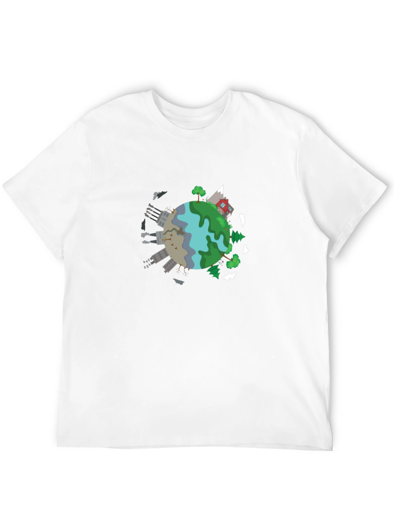 Earth Cartoon Graphic T-Shirt