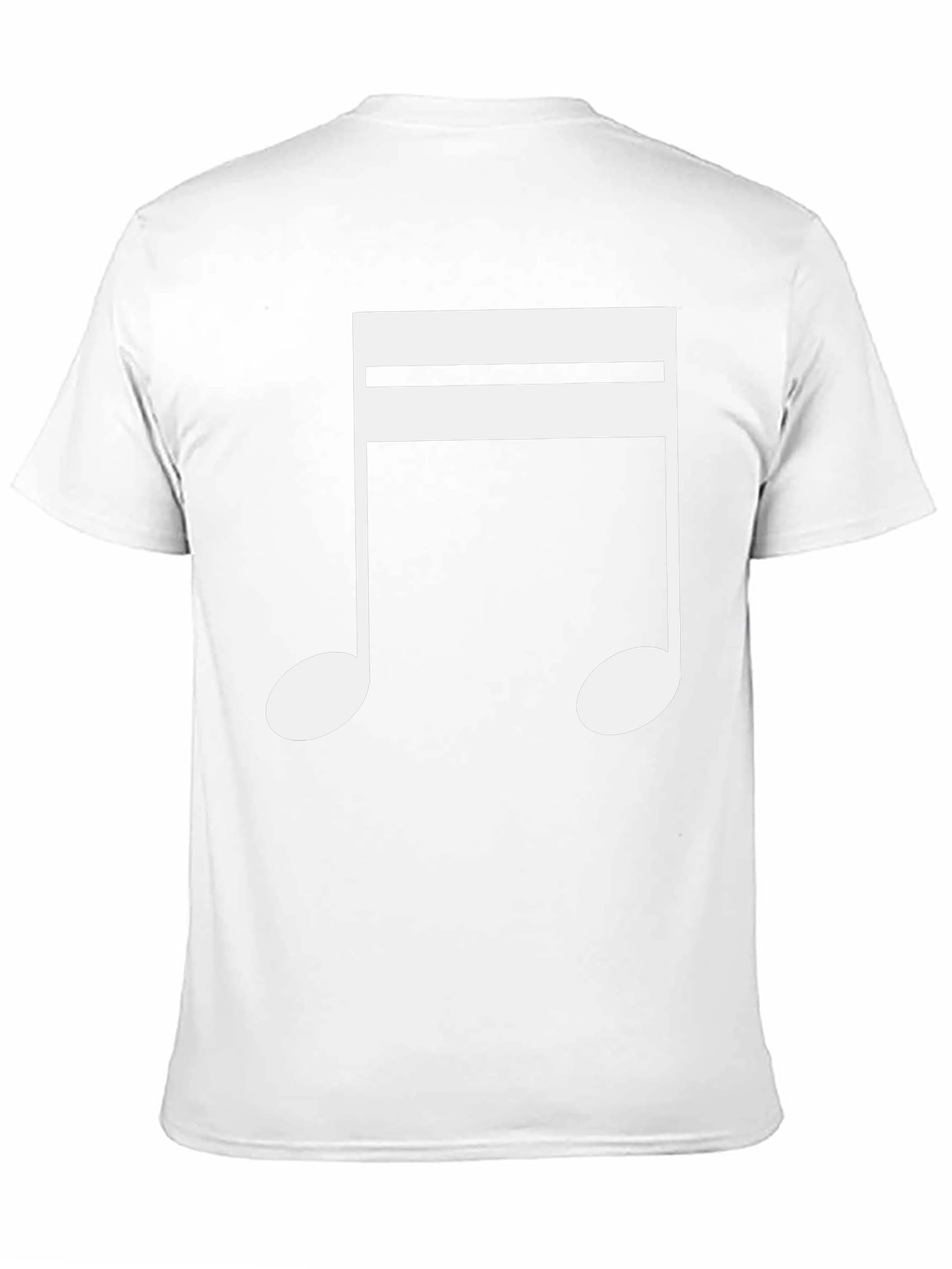 Music Note Graphic Tee - Black Cotton T-Shirt