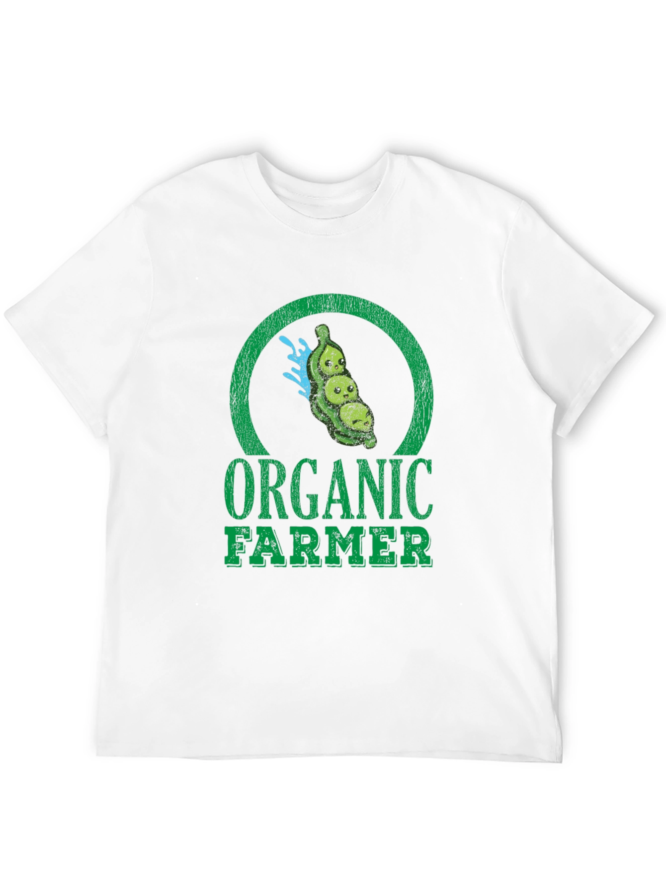 Organic Farmer Graphic Tee - Black Cotton T-Shirt