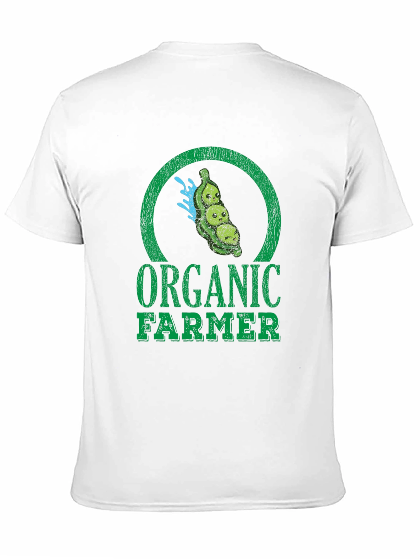 Organic Farmer Graphic Tee - Black Cotton T-Shirt