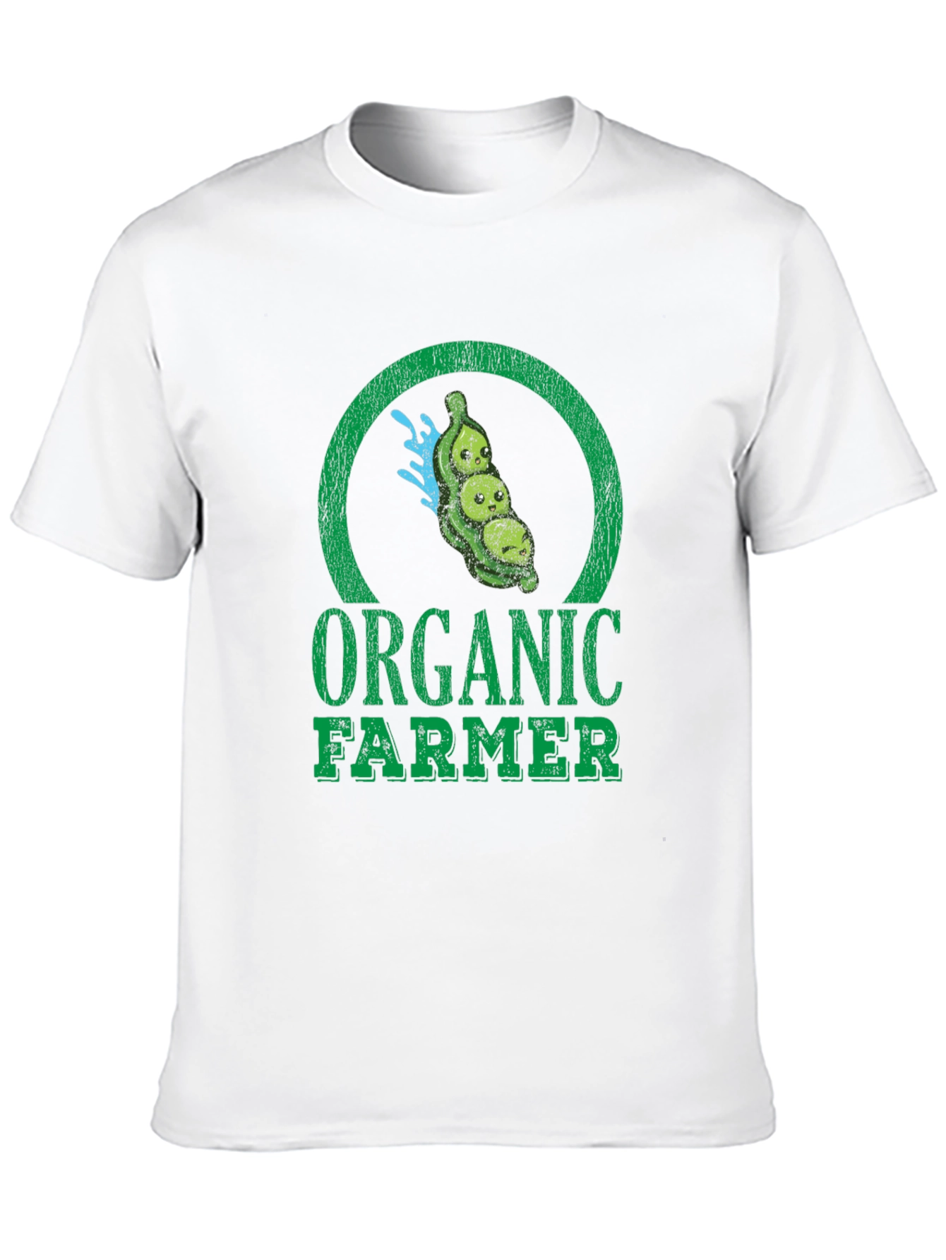 Organic Farmer Graphic Tee - Black Cotton T-Shirt