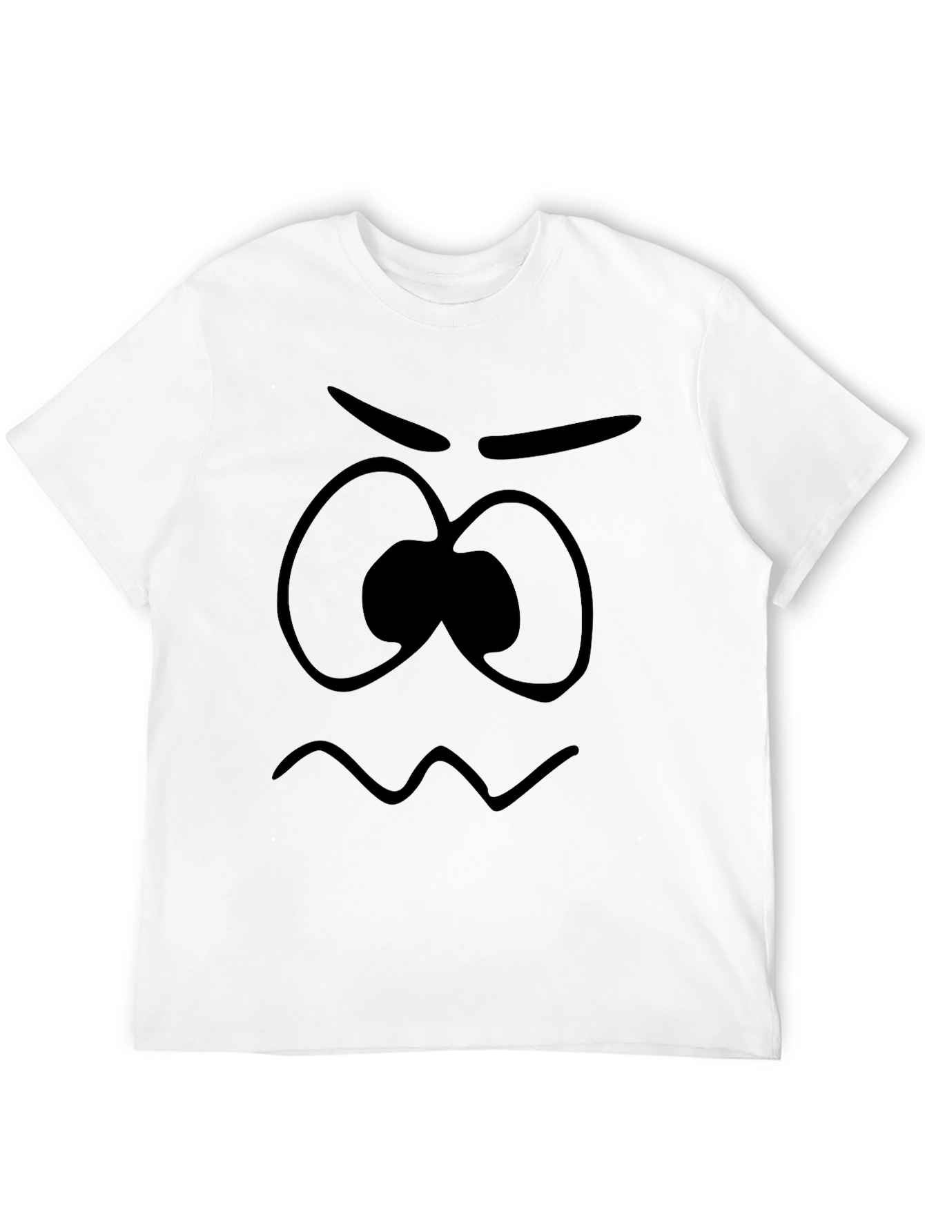 Grumpy Face Graphic Tee - Soft Cotton Unisex T-Shirt